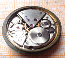 Älteres Handaufzug Armbanduhr Werk BEHA ETA 1080 defekt Unruhe OK MS