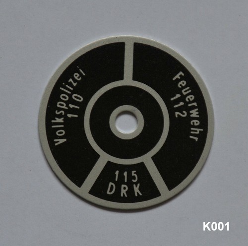 K001 notrufnummernscheibe - k001),
