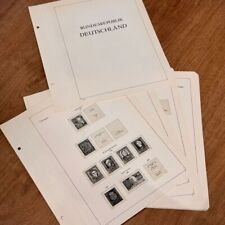 KABE Vordruck BUND Deutschland 1949-1959 – Nur für Schraubendecke geeignet! [VDR