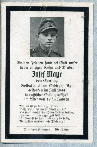 Sterbebild 1944 soldat - 1944,
