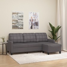 3-Sitzer-Sofa mit Hocker