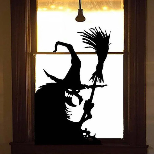Halloween hexe geist fenster - hexe,