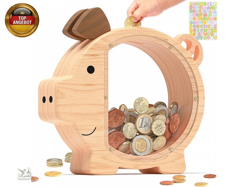 Summidate spardose kinder holz - spardose,