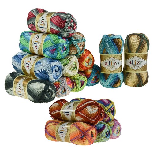 500g strickgarn alize - alize, diva
