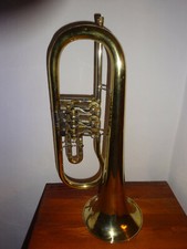 Antikes Flügelhorn D.Langhammer & Söhne Graslitz ca. 1880