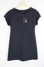 Cop Copine Chiloe Kleid Damen (Eu) 40 Kurzärmelig Matrose Dunkelblau Mini