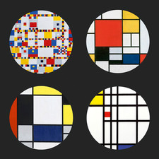 Mondrian Untersetzer für