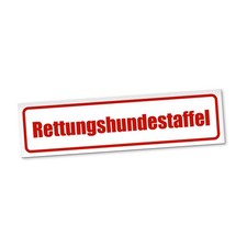 Rettungshundestaffel Magnetschild Auto Rettungsdienst Magnetfolie Geschenkidee