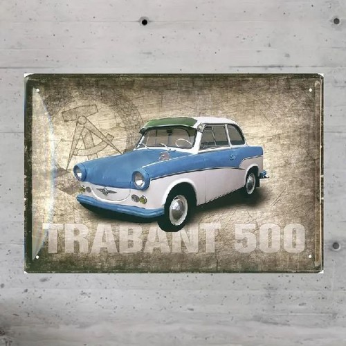 Blechschild trabant 500 ddr - 500,