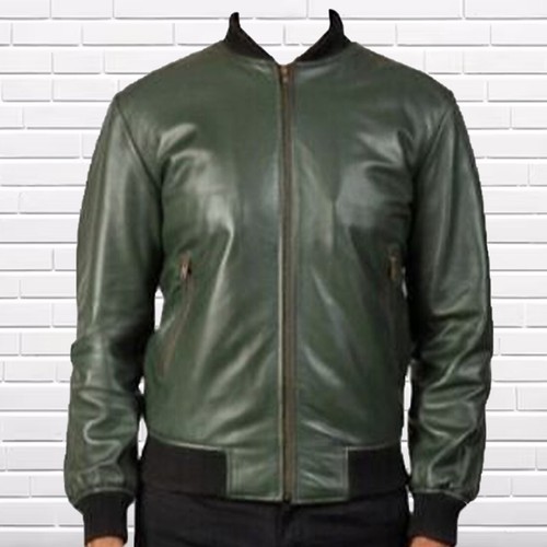 Neu herren grün lederjacke - herren,