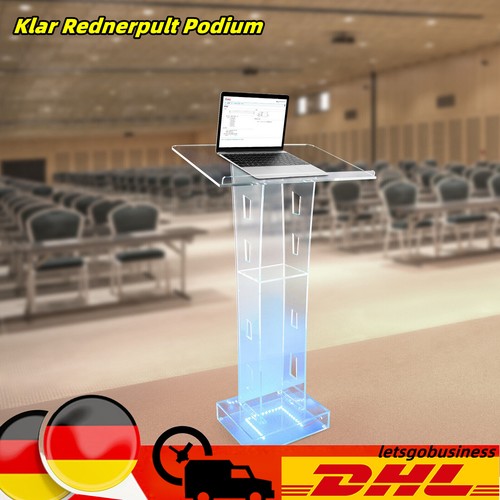 Led klar kanzel rednerpult - led,