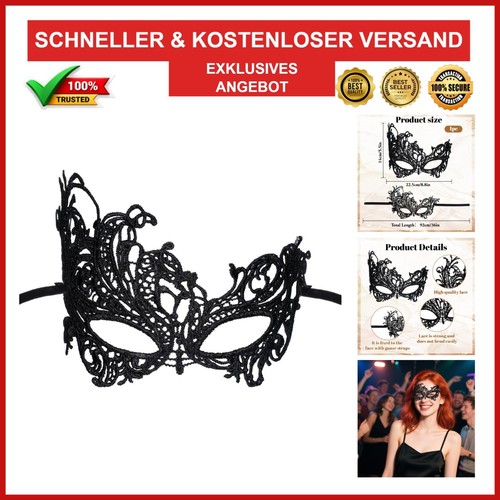 Prasacco schwarze spitzenmaske - prasacco,