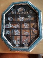 Vitrine Holz/Glas/Spiegel Türe Setzkasten für Miniaturen