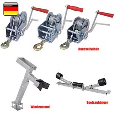 Handseilwinde Bootswinde Anhänger Windenstand Windenbock Stahl Stützhalterung 