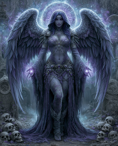 Purple seraph sorceress with - seraph,