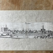 Matthäus Merian, Hochstädt  An Der Donau, Bayern, Kupferstich 1644, Sehr Schön