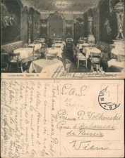 AK Berlin Linden-Buffet, Jägerstr. 18. 1912  gel an Prinz Pierre Wolkonsky