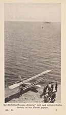 Segelflug in Rossitten anno 1925 Flugzeug "Delphin" nach der Landung- Hist. Abb.
