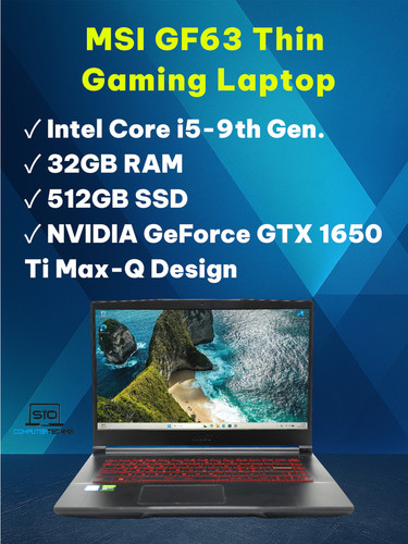 Msi gaming gf63 thin 9sc - msi,