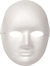 Glorex Papp-Maske Frau 17 x 20