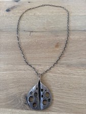 Antike 835 Silber Halskette mit Anhänger 800 Silber