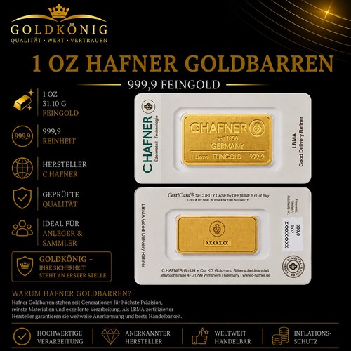 Goldbarren unze 999 - goldbarren,