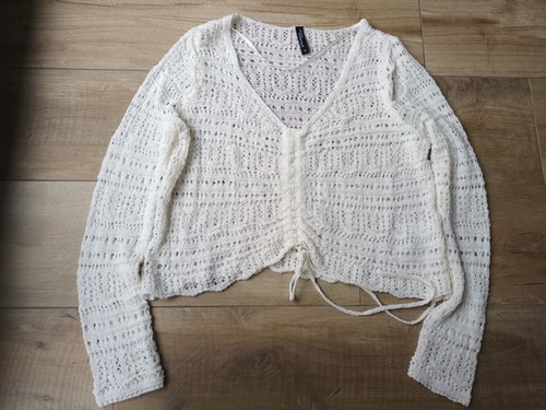 Weißer lochstrickpulli von - lochstrickpulli,