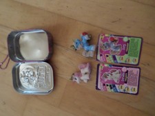Filly 2 Einhörner Unicorns mit den Sammelkarten in einer Metallbox Fily