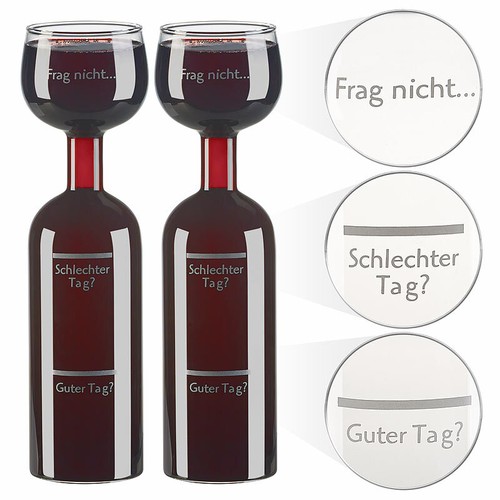 2er set 2in1 weinflaschen - 2er-set, &