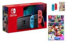 Nintendo Switch Konsole mit Mario Kart 8 + zur Auswahl Joycons und Party Spiel .