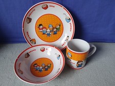 Mainzelmännchen Geschirr Set Tasse Teller Schüssel Schale ZDF Comic Figur