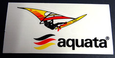 Werbe-Aufkleber aquata Surfboard Windsurfen Surfen Waveboard 80er Jahre