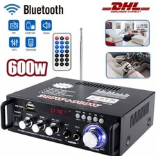 600W HiFi Verstärker Bluetooth Mini Stereo Audio Amplifier Receiver FM Radio