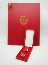 Banner der Arbeit Orden Stufe 2 Urkunde Verleihungsmappe Siegel 1969 W. Ulbricht