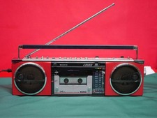 SANYO MR-U4SL Vintage Slim Körper 4 Lautsprecher Fm Am Stereo Kassette Rekorder