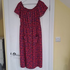 Schulterfreies Kleid Papaya