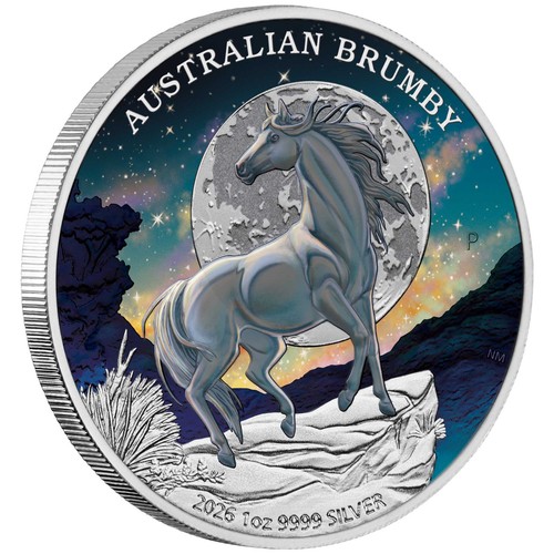 Silbermünze australian - 1,