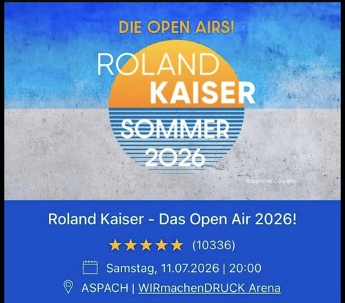 Roland kaiser das open air - das,