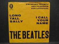 THE BEATLES  7" : LONG TALL SALLY / I CALL YOUR NAME = 1964 oranges Schriftcover