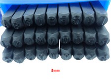 Schlagbuchstaben Satz Einschlagbuchstaben 5mm A bis Z Schlagstempel Stern