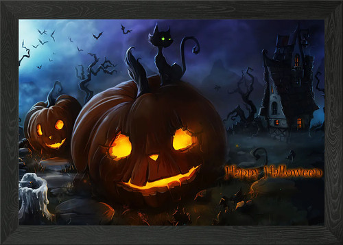 Anime halloween gerahmtes - anime,