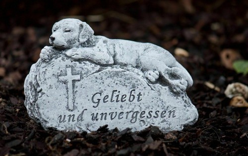 Frostfeste grabschmuck hund - grabschmuck,