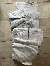 Paket: 6 Spannbettlaken, 2 Moltons, 1 wasserdichtes Molton für Kinderbett