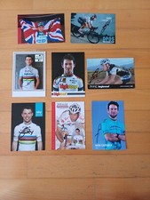 Sammlungsauflösung,8 x Autogrammkarten/Fotos, signiert von Mark Cavendish