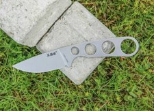 Sanrenmu STONE 7130FUF-SF Messer EDC Neckknife 8Cr13MoV Stahl Scheide