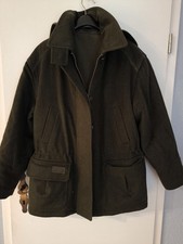 Lodenjacke Größe 40 Dunkelgrün Wollmantel mit Kapuze Wolljacke Damen Jacke