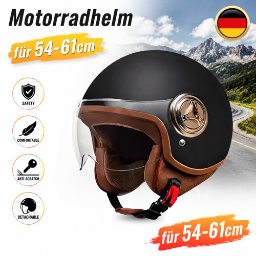 Retro motorradhelm rollerhelm - motorradhelm,