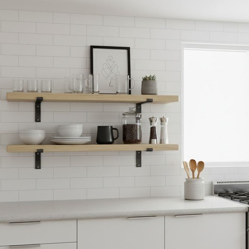 Holz schweberegal vintage - holz,