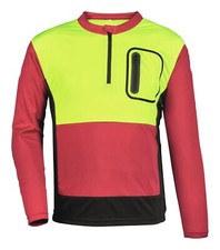 Forest Jack Red Forst-Shirt, Größe XL, rot/anthrazit/gelb - 8-5330/XL