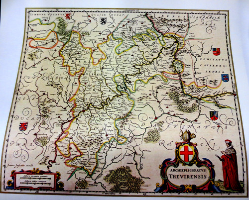 Historische landkarte trier - historische,